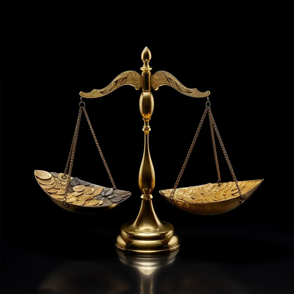 Golden scales symbolizing justice and fairness - Image 4