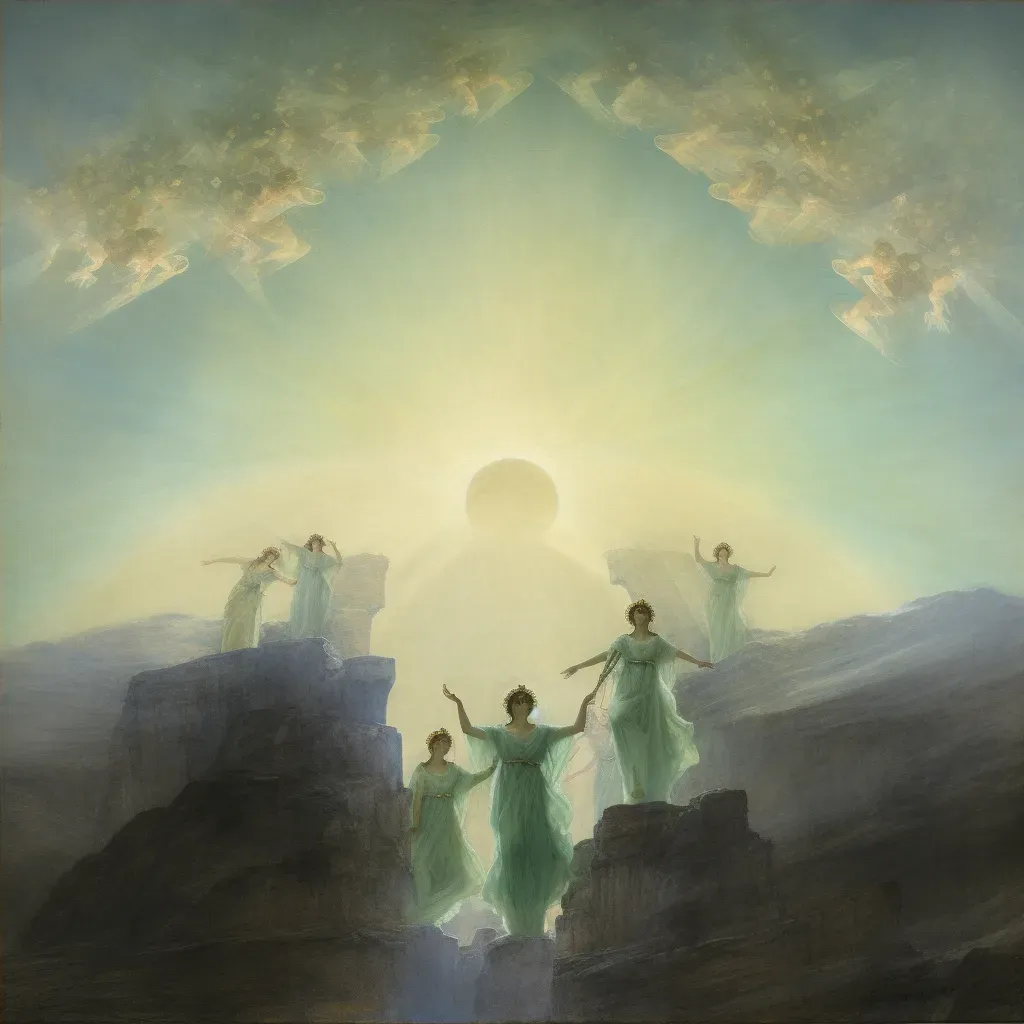 Divine dance on Mount Olympus with gods and goddesses - Image 4