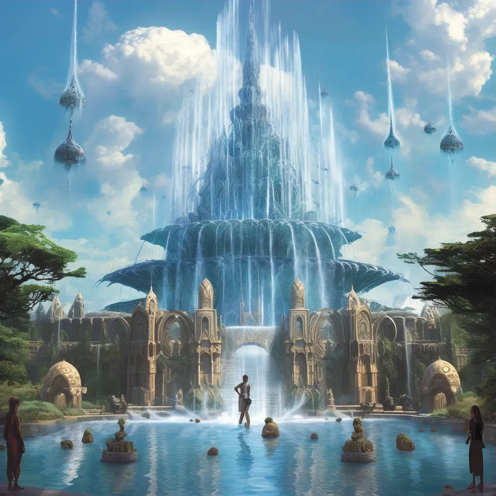 Image of a magical fountain granting visions of the future - Image 3