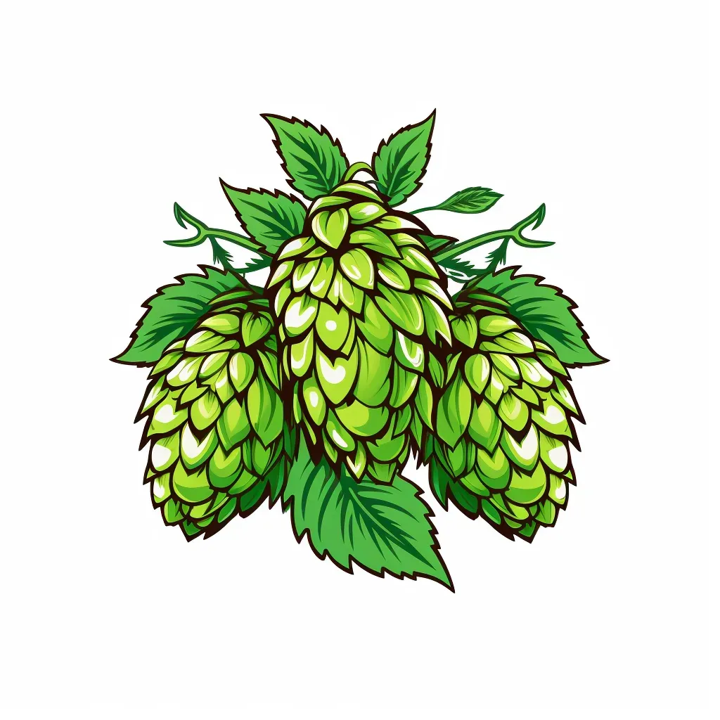 Craft brewery logo with hops and barley - Image 3