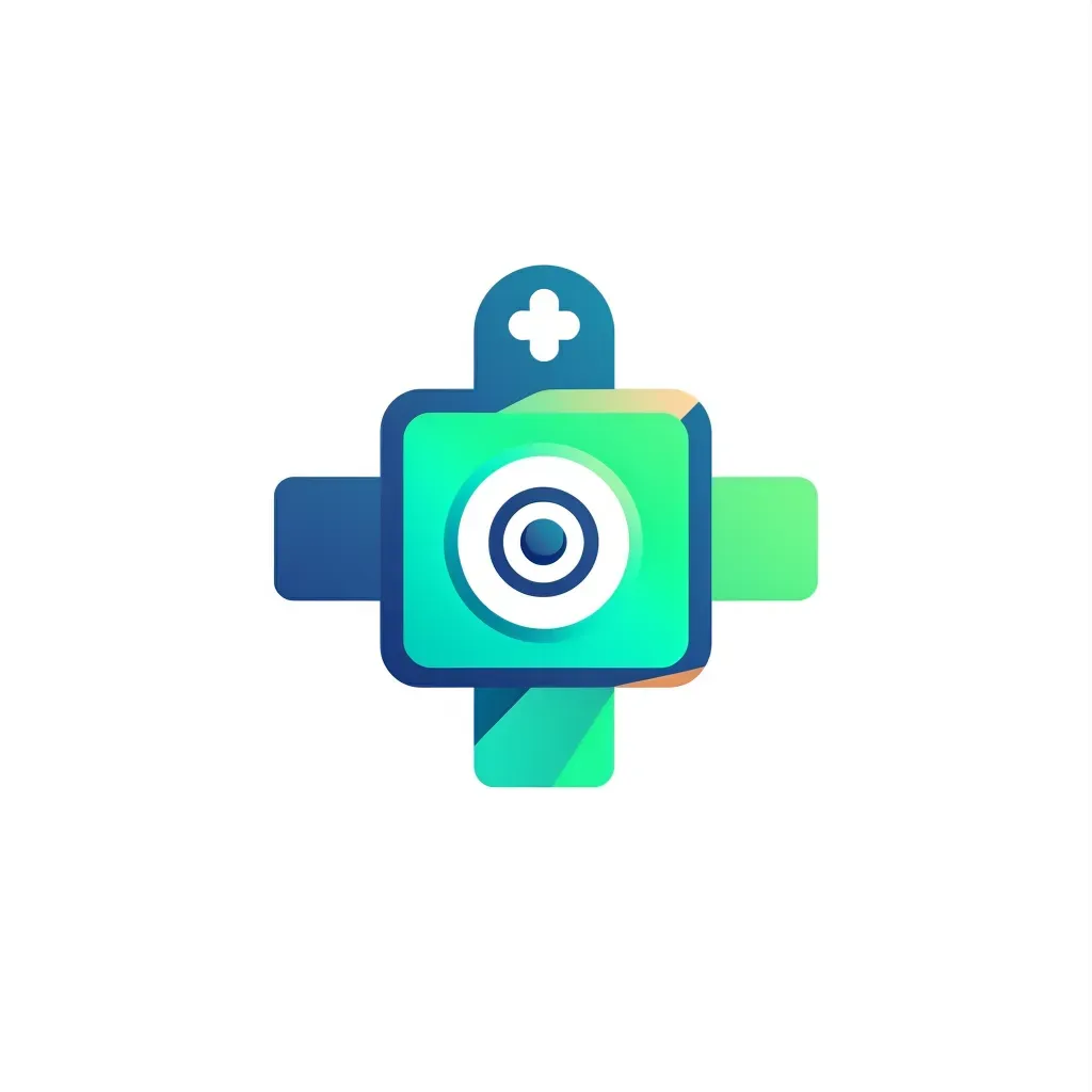 Video camera icon logo design for telemedicine platform - Image 3