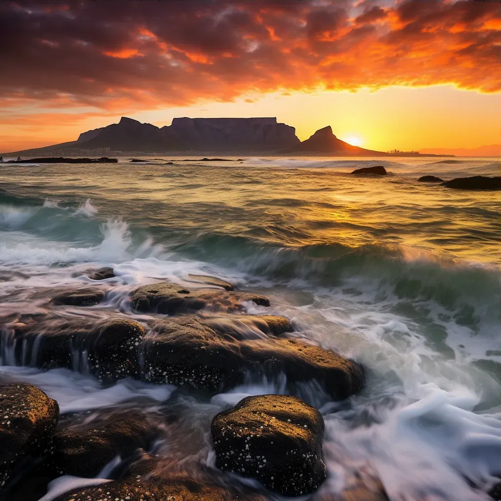 Cape Town sunrise coastline - Image 3