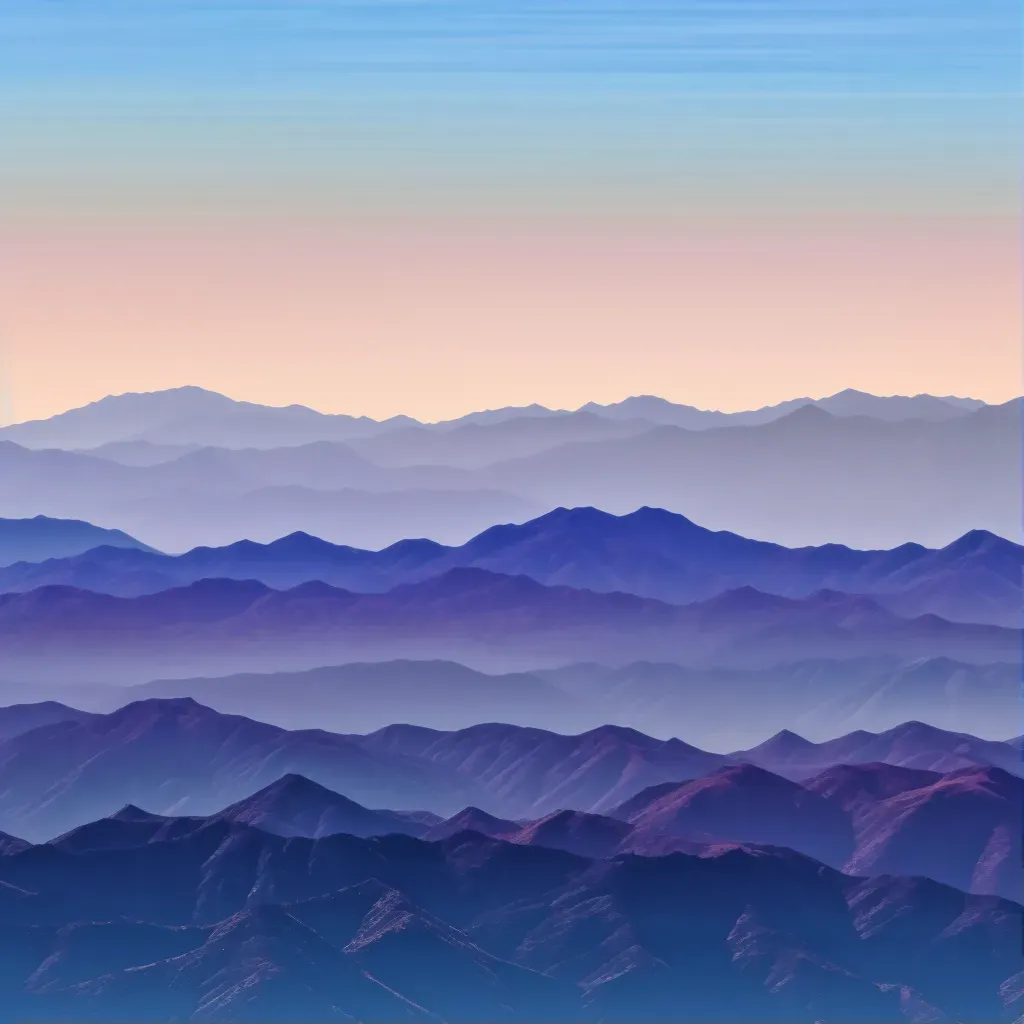 mountain range layered view - Image 1