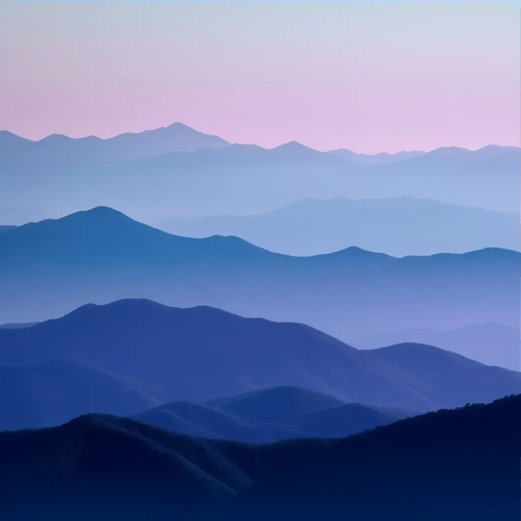 mountain range layered view - Image 3