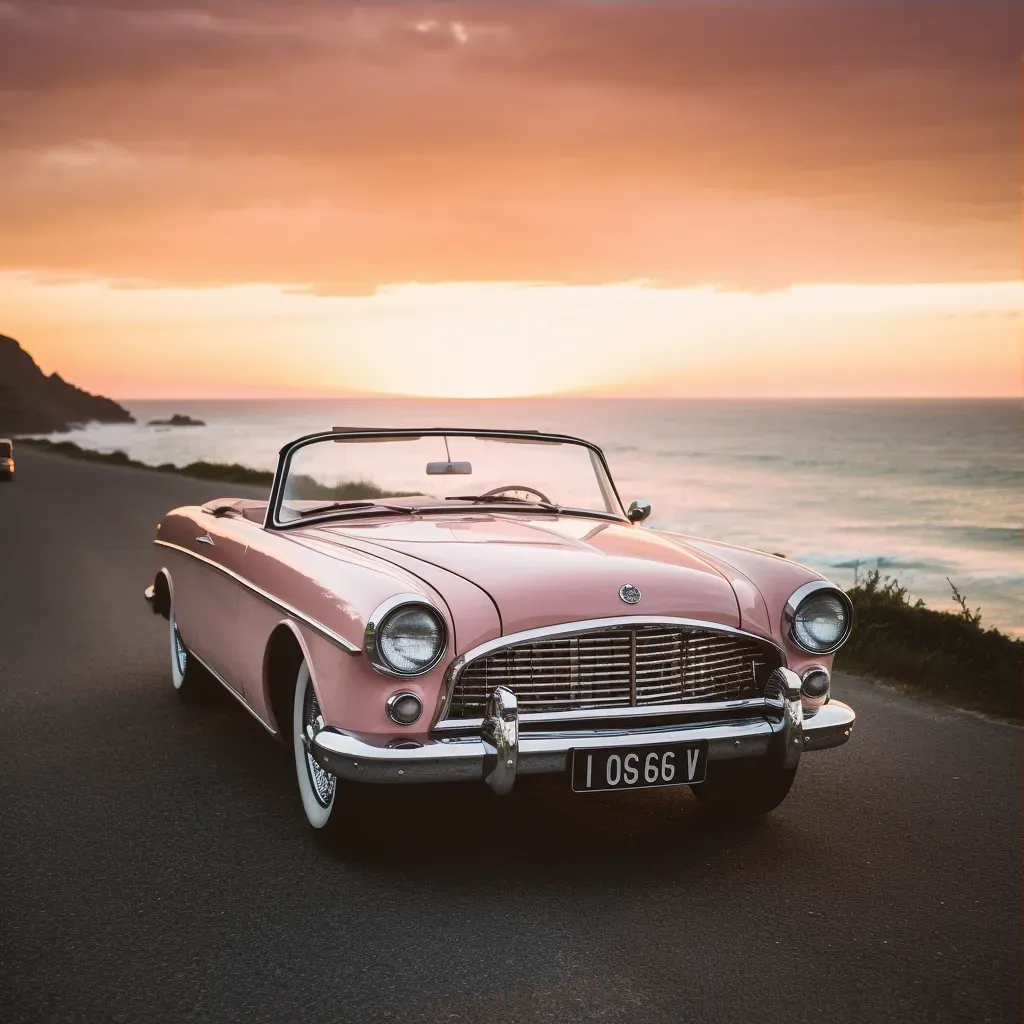 classic car at dusk - Image 3