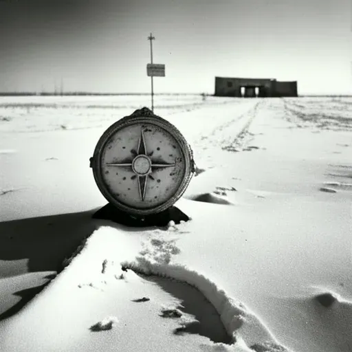 Image of a weathered compass pointing north, symbolizing guidance - Image 3