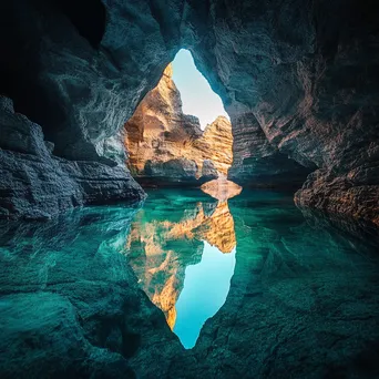 Cave with underground lake - Image 2