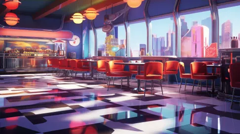 Low Poly Retro Diner