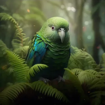 Kakapo Parrot in New Zealand Forest - Image 3