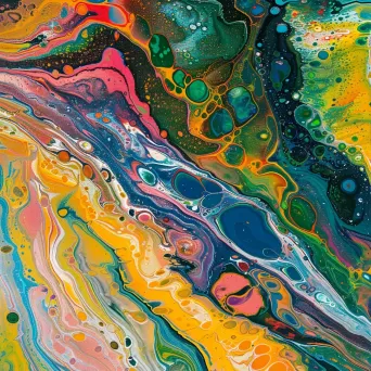 marbling paint patterns - Image 1