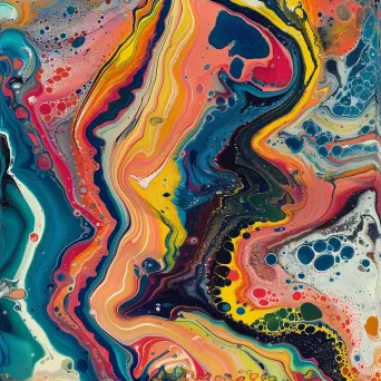 marbling paint patterns - Image 3