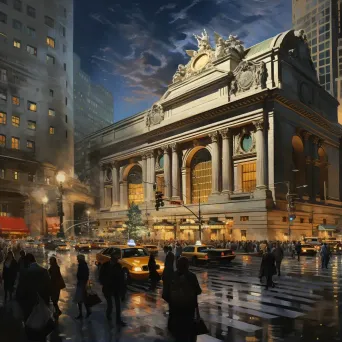 Image of Grand Central Terminal with Beaux-Arts architecture in New York City - Image 1