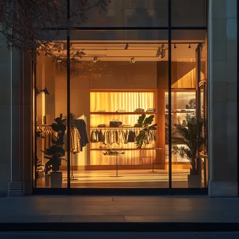 Designer Storefront at Golden Hour