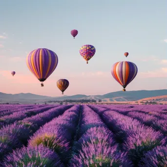 Lavender Field Balloons