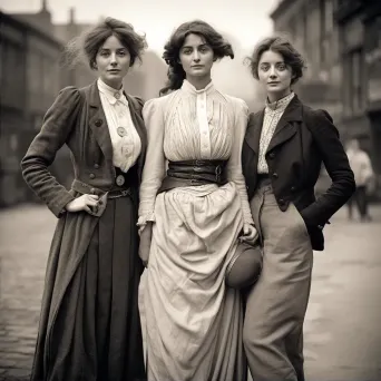 1910s suffragette fashion tailored jackets and ankle-length skirts - Image 2