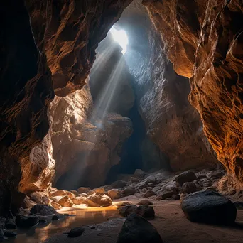 Cavern with Rock Columns