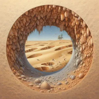 Image showcasing the detailed multifaceted structure within a single grain of sand - Image 3