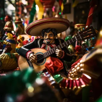 Cinco de Mayo celebration with Mexican flags and mariachi bands - Image 4