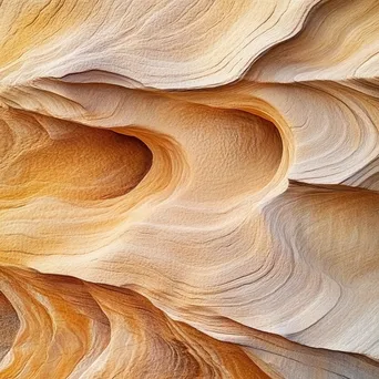 Close-up of wind-created patterns in sand - Image 3