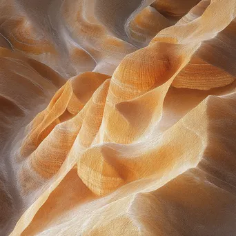 Close-up of wind-created patterns in sand - Image 4