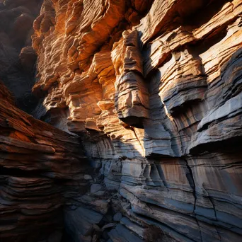 Close-up of canyon rock textures - Image 1