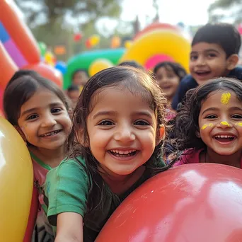 Children having fun at a local Children