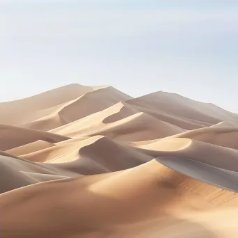 Minimalist Sand Dunes at Sunrise