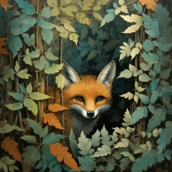 Image of a curious fox in its natural habitat - Image 1