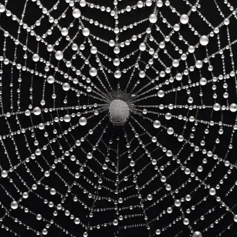 Glistening Web of Nature