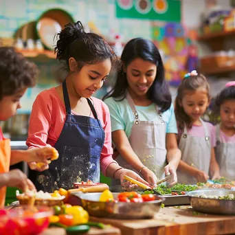 Kids Cooking Healthy Snacks