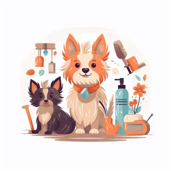 Adorable pet grooming salon logo - Image 1