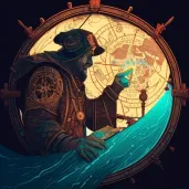 Navigator uses celestial map in uncharted waters - Image 2