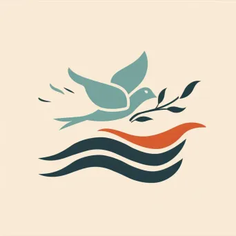 Dove or olive branch logo for refugee non-profit - Image 1