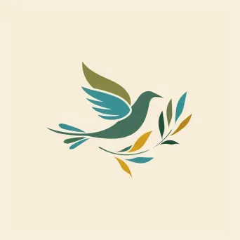 Dove or olive branch logo for refugee non-profit - Image 4