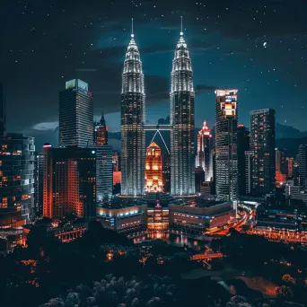 Kuala Lumpur skyline night - Image 4