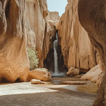 Wildlife at Remote Desert Oasis