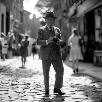 1920s Gentleman with Vintage Camera