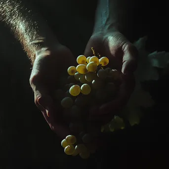 Inspecting Ripe Grapes