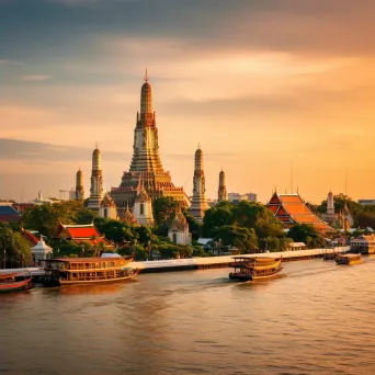 Bangkok skyline river - Image 2