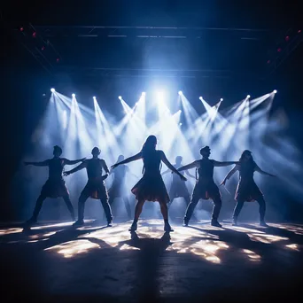 Group of dancers performing in harmony on stage. - Image 1