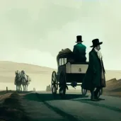 Characters sharing a connection moment in a road trip scene - Image 3