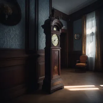 Grandfather clock standing tall in an empty room - Image 2