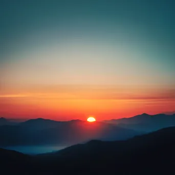 Mountain Sunset Background