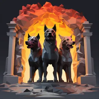 Low Poly Cerberus