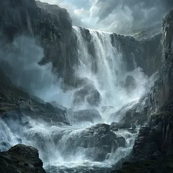 Waterfall powerful thunder - Image 3