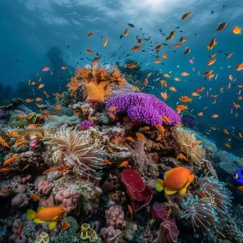 Vibrant coral reef ecosystem with exotic fish, photographed with a Leica SL2-S. - Image 1