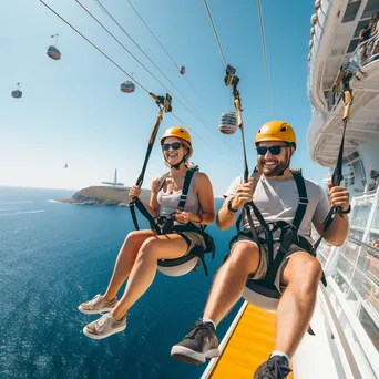 Adventure on a Cruise Ship Zip Line