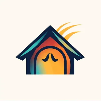 Stylized roof logo for homeless non-profit - Image 1