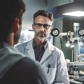 Optometrist Performing Eye Examination