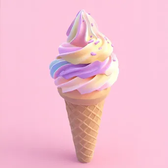 Low Poly Ice Cream